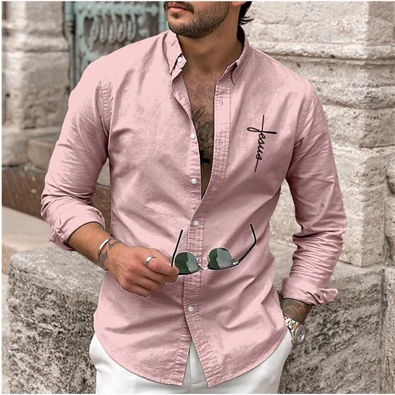 Shirt Cross Pattern Fashionable  Designer Casual